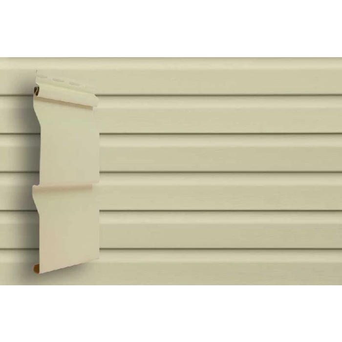 Виниловый сайдинг двухслойный Grand Line D4 Слоновая кость, RAL 1015 3,66