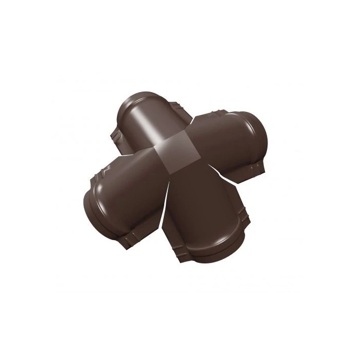 Четверник конька полукруглого Rooftop Matte с пленкой RAL 8017 шоколад