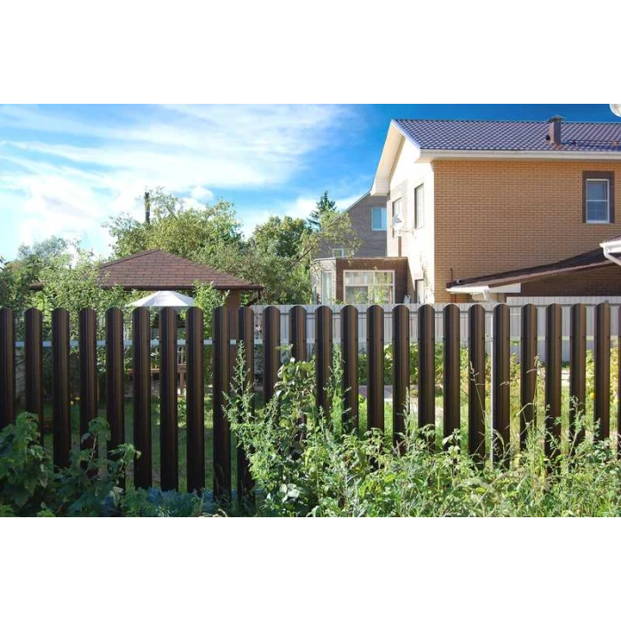 Штакетник П-образный B фигурный Grand Line 0,4 Полиэстер RAL 6005 Зеленый Мох